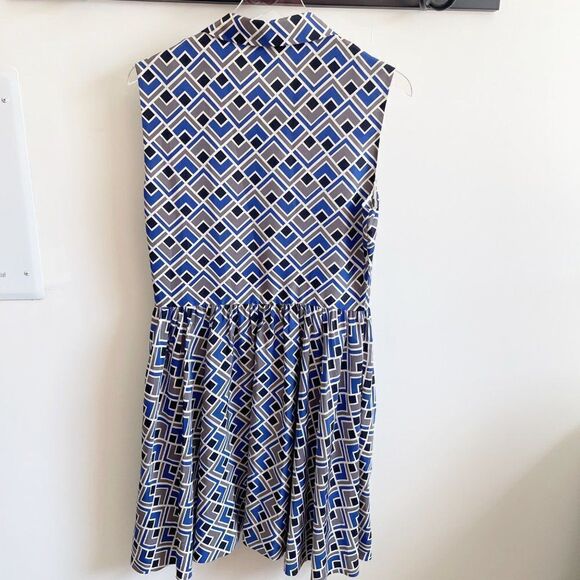 Kate Spade Silk Sleeveless Mini Button Down Silk Dress Size 10 - Picture 6 of 10